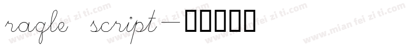 raqle script字体转换